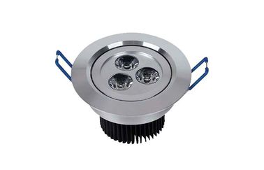 Dimmable 3 Watt LED Ceiling Downlights 2.5 Inch Bridgelux With Silver Aluminum Housing